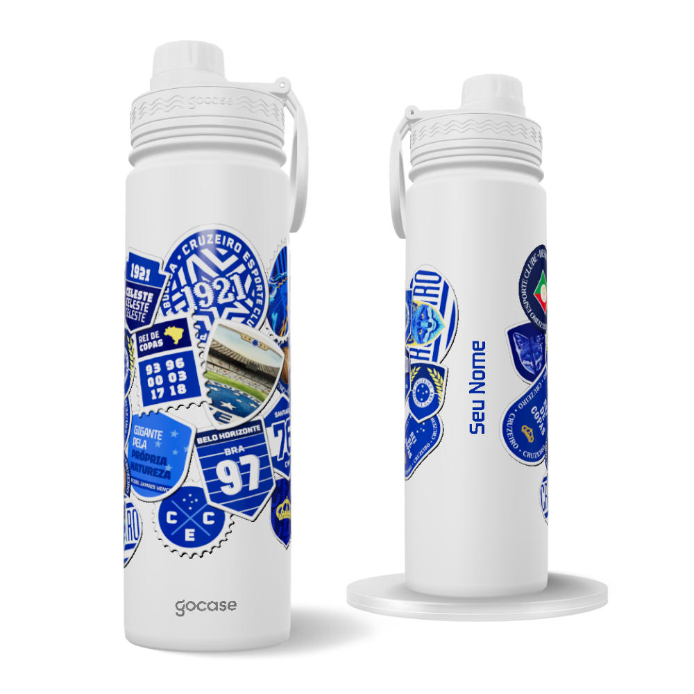 Garrafa Térmica Fresh + Ebook - Cruzeiro - Souvenir Stamps