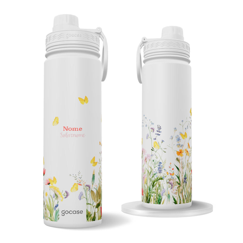 Garrafa Térmica Fresh + Ebook - Wildflower