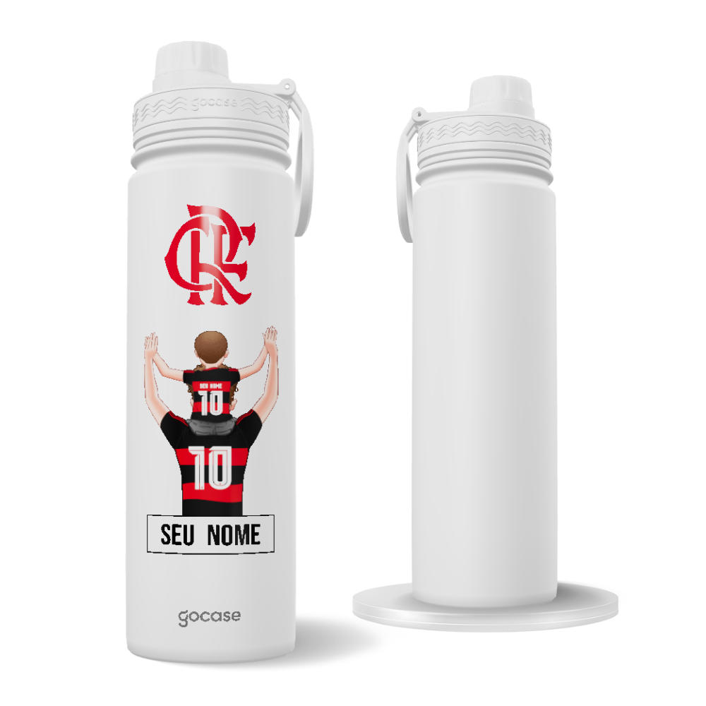 Garrafa Térmica Fresh + Ebook - Flamengo - Pai Torcedor 2026