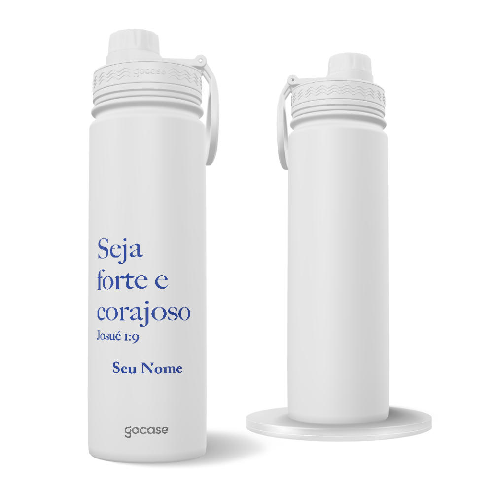Garrafa Térmica Fresh + Ebook - Seja Forte e Corajoso(a)