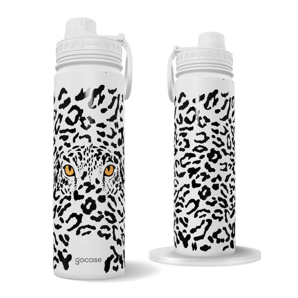 Garrafa Térmica Fresh + Ebook - Olhos Leopardo