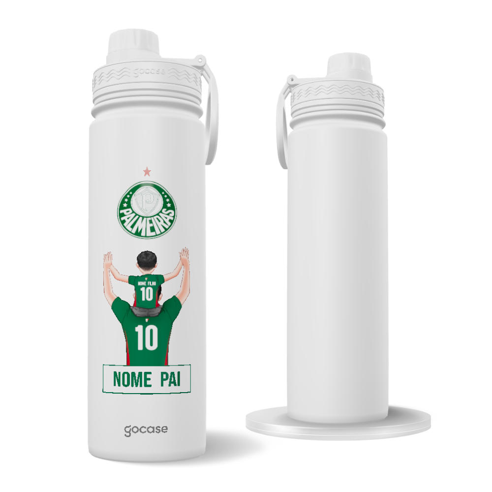 Garrafa Térmica Fresh + Ebook - Palmeiras - Pai Torcedor 2026