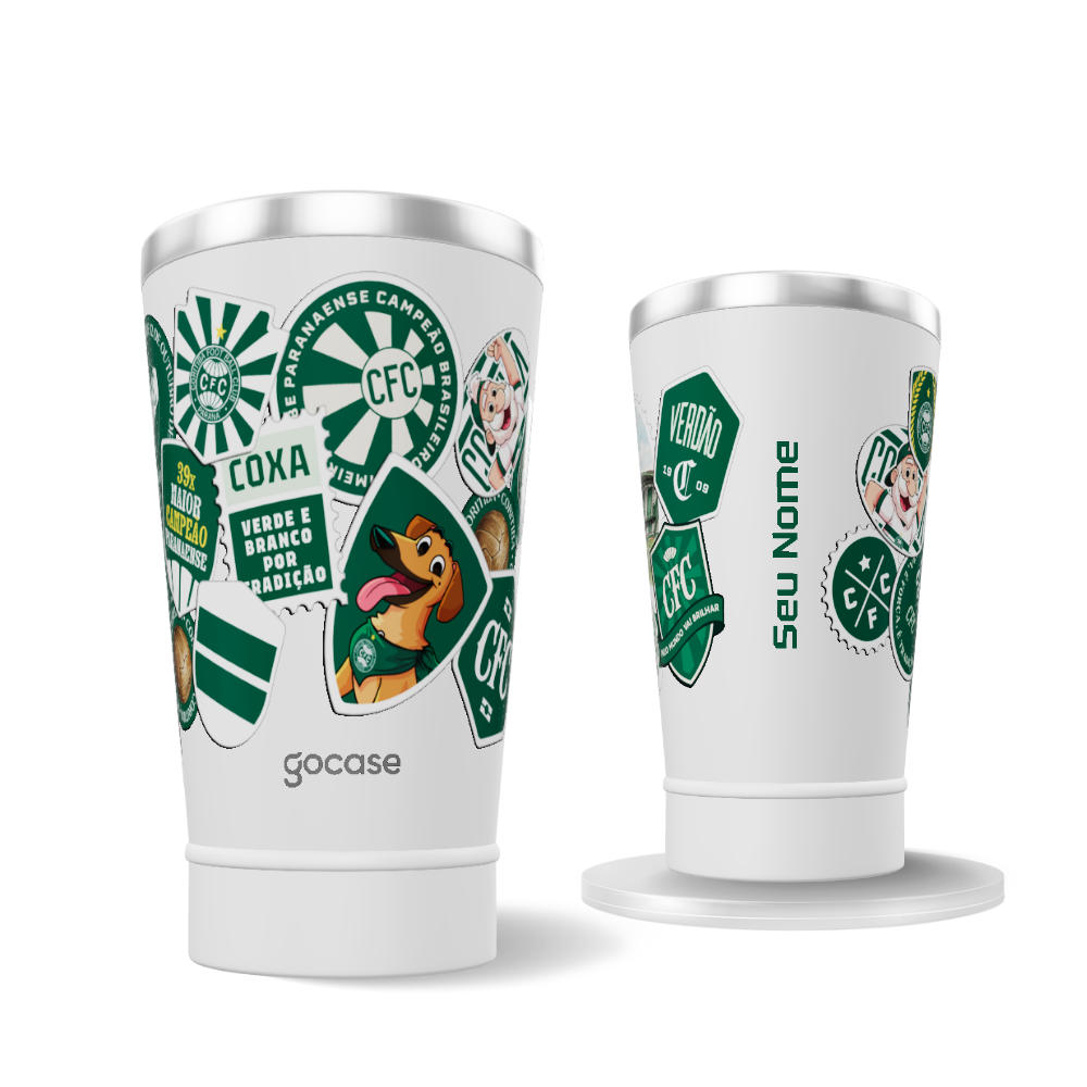 Copo Térmico Cerveja + Ebook - Coritiba - Souvenir Stamps