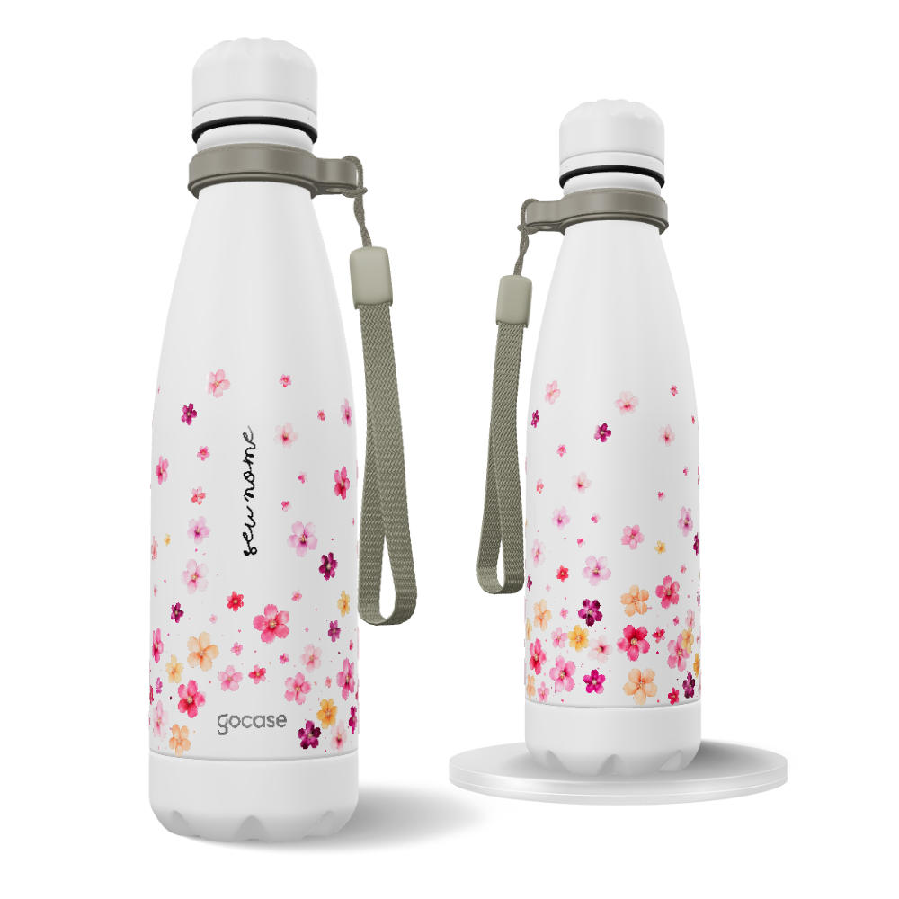 Garrafa Térmica Urban + Ebook - Flores Flutuantes