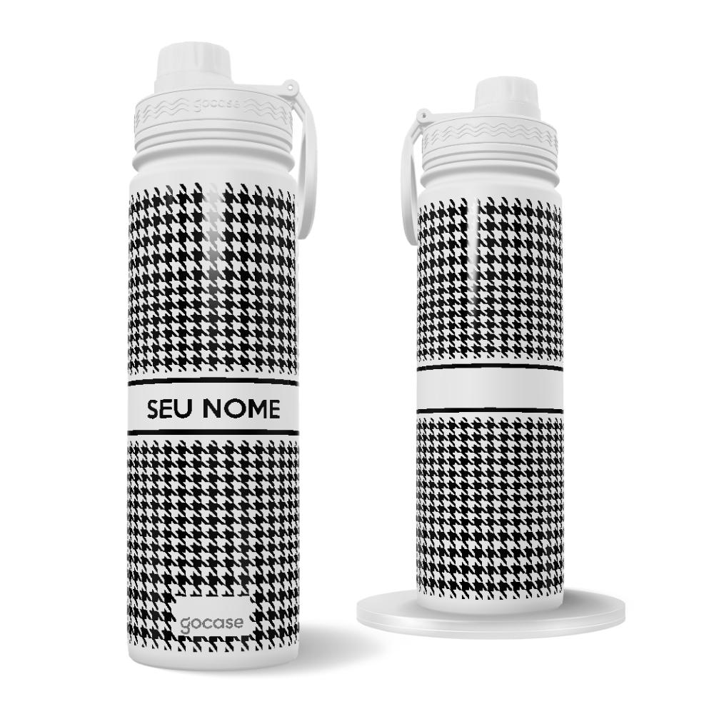 Garrafa Térmica Fresh - Houndstooth em Faixa