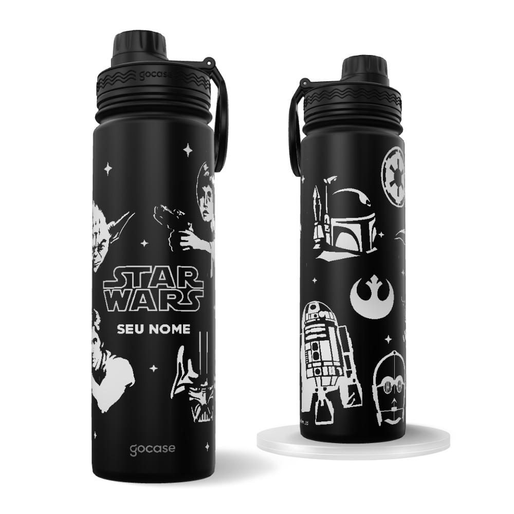 Garrafa Térmica Fresh + Ebook - Star Wars - Grey Silhouettes
