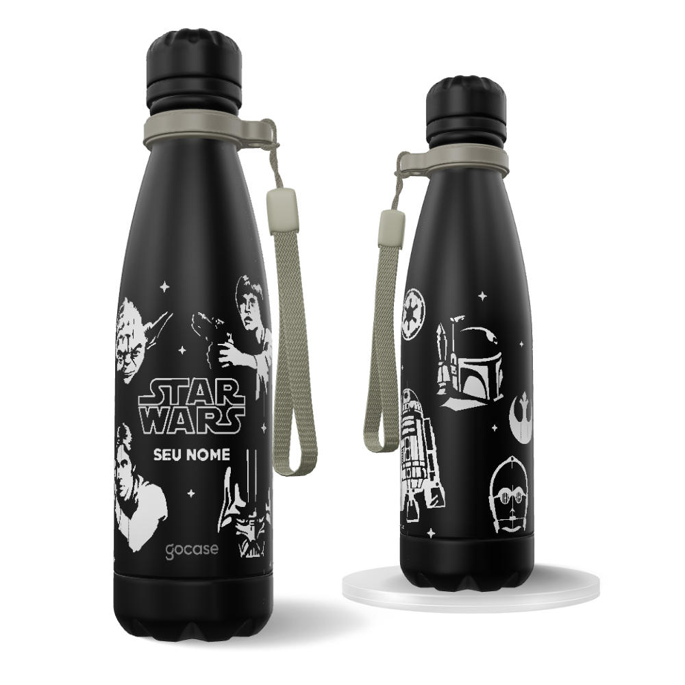 Garrafa Térmica Urban + Ebook - Star Wars - Grey Silhouettes