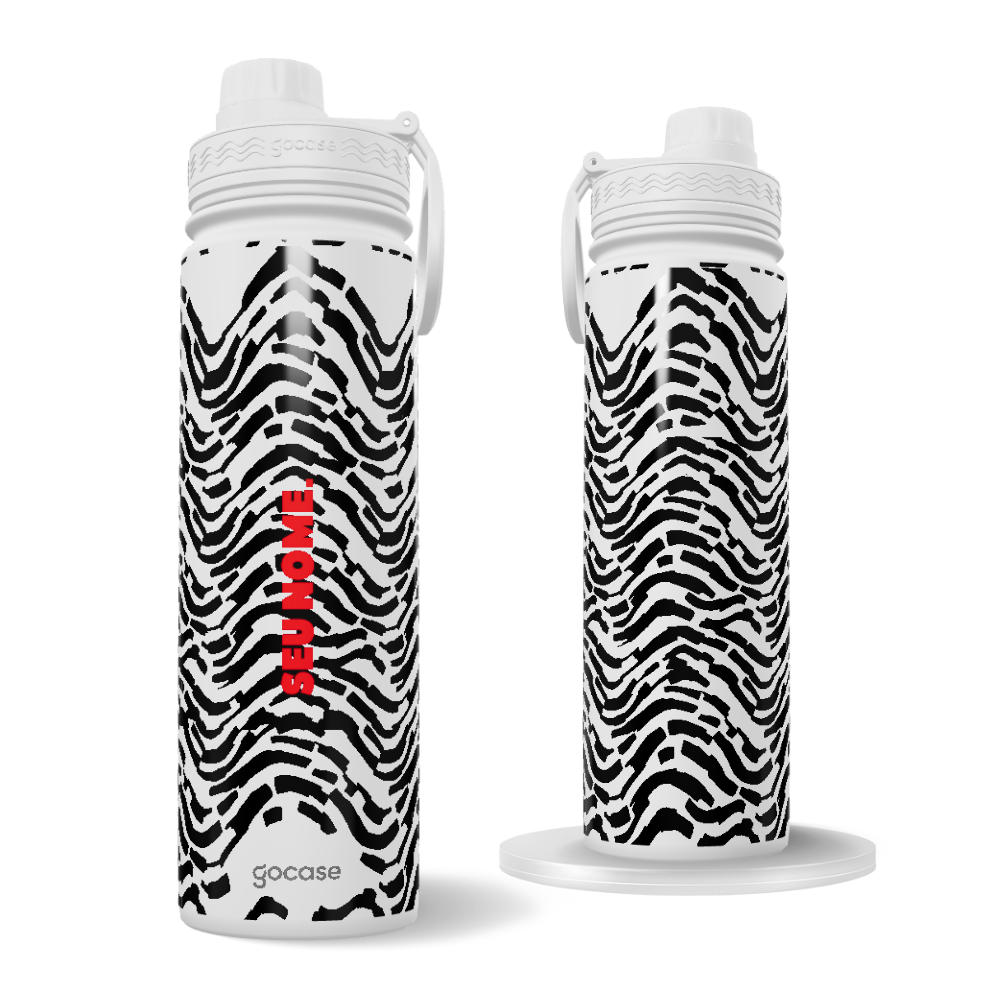 Garrafa Térmica Fresh - 	Zebra com Nome