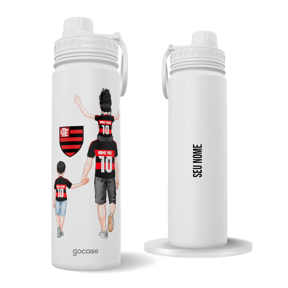 Garrafa Térmica Fresh + Ebook - Flamengo - Pai e Filhos(as) Rubro Negro 2026