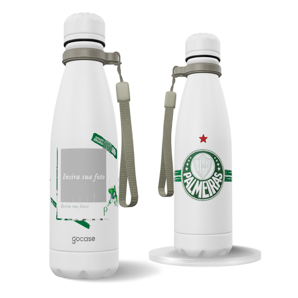 Garrafa Térmica Urban + Ebook - Palmeiras - Amor em Campo