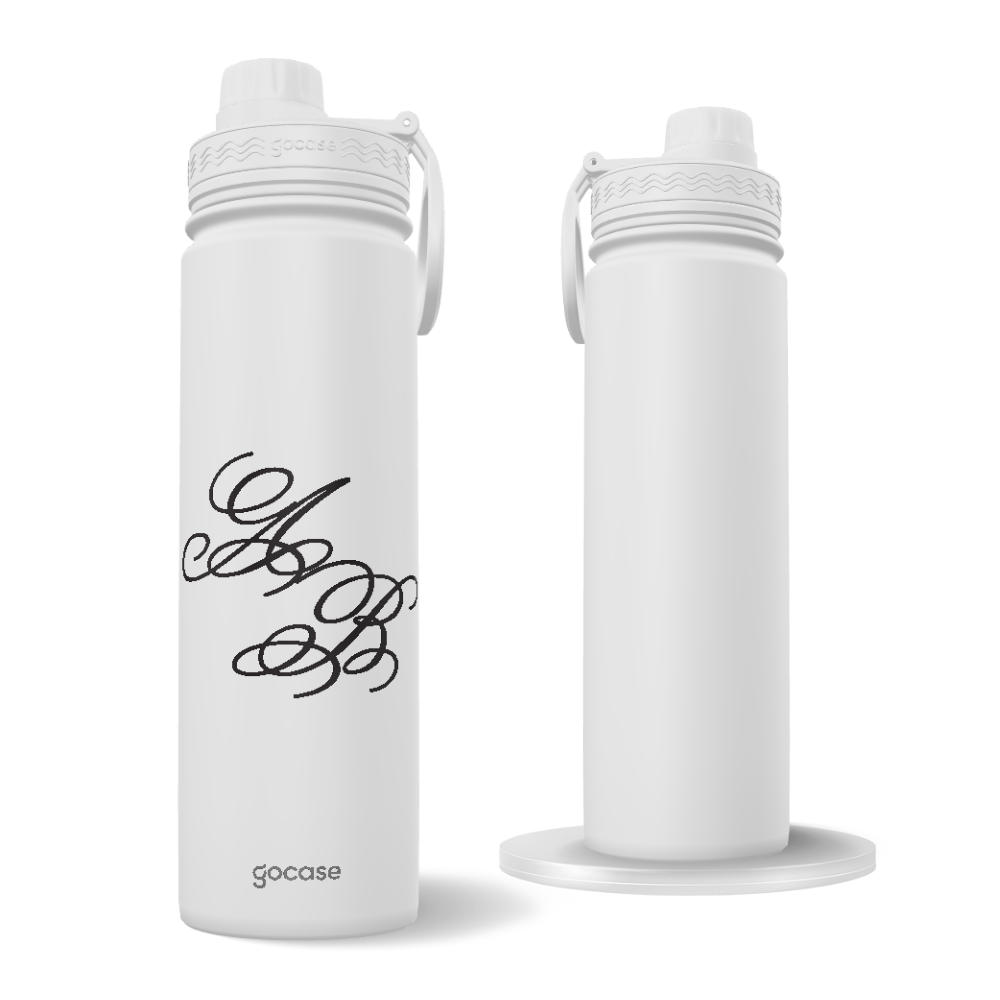 Garrafa Térmica Fresh + Ebook - Elegant Monogram