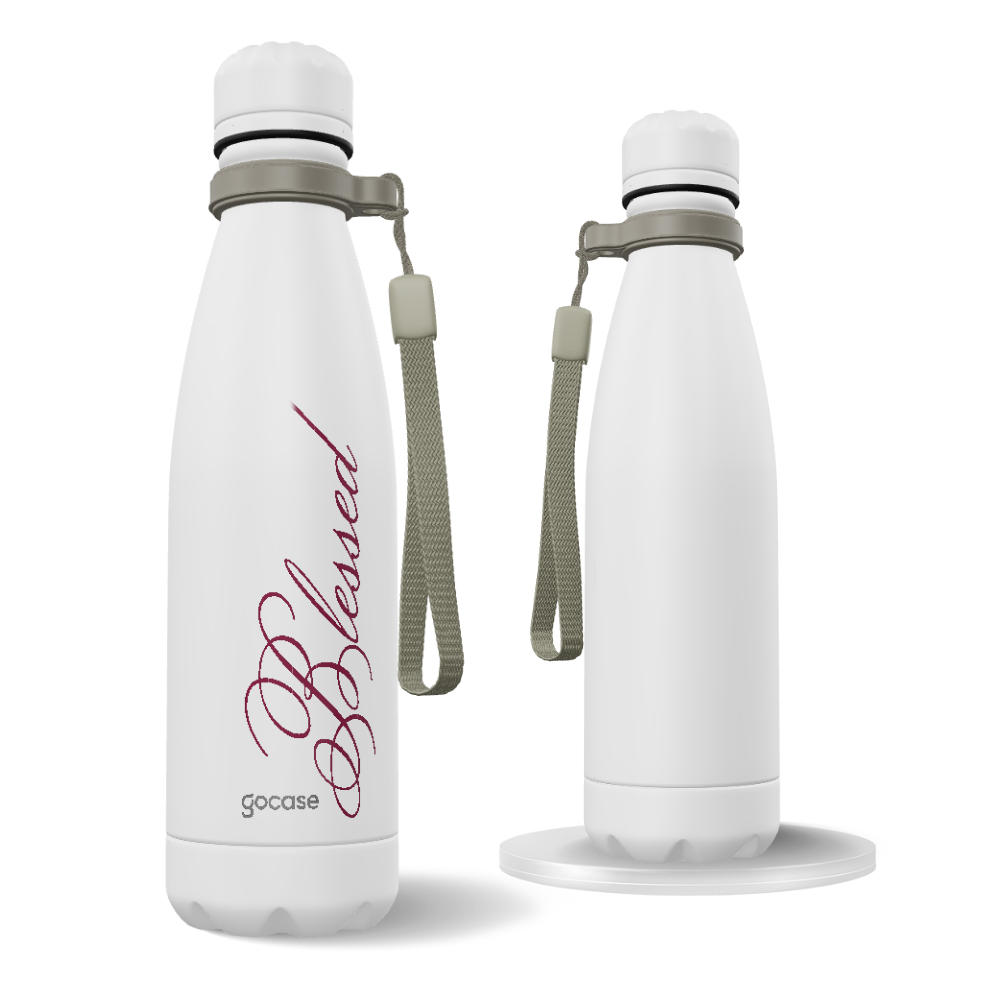 Garrafa Térmica Urban + Ebook - Blessed Cursive