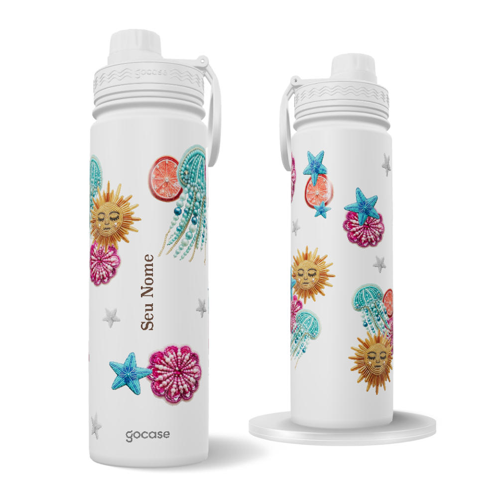 Garrafa Térmica Fresh - Cool Summer Bedazzled Patches