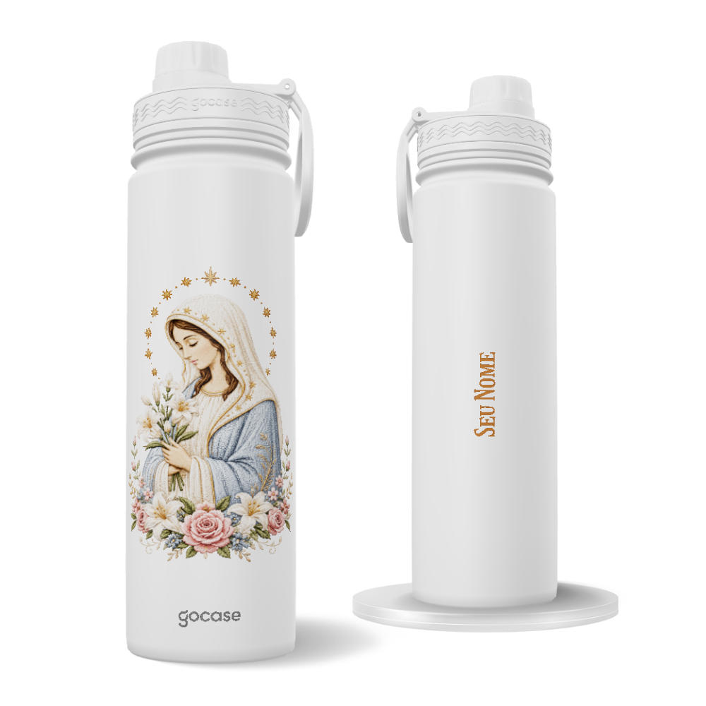 Garrafa Térmica Fresh - Nossa Senhora Bordada