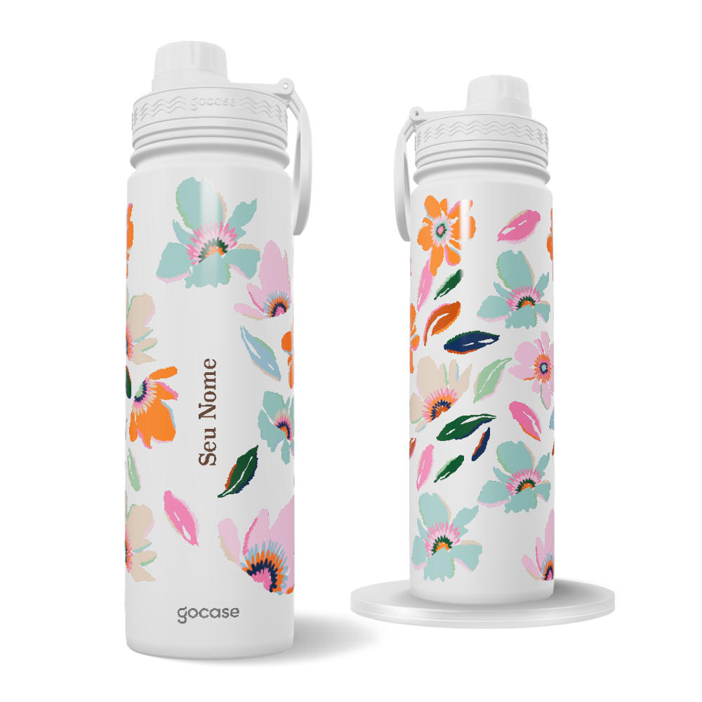 Garrafa Térmica Fresh + Ebook - Ultra Flowers