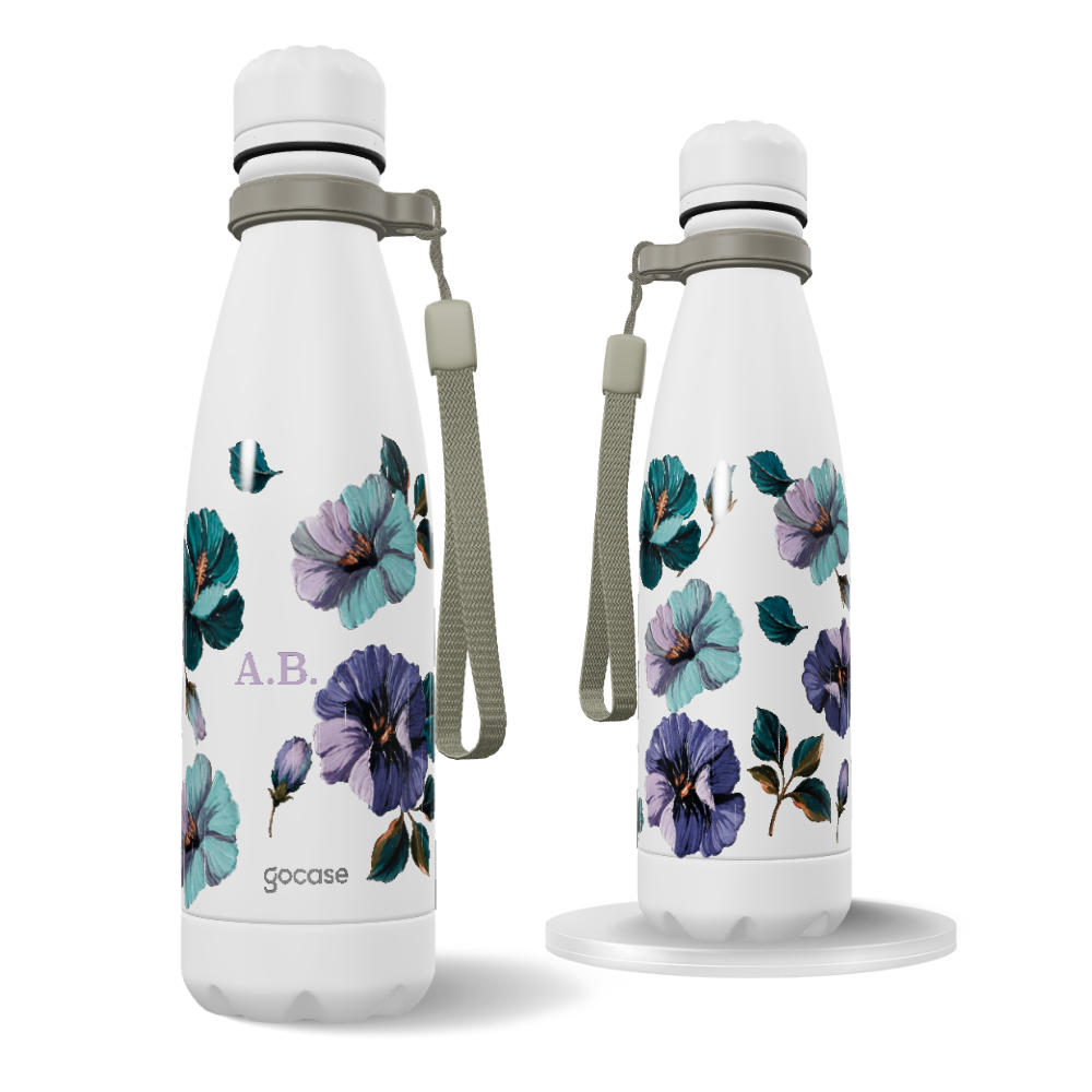 Garrafa Térmica Urban - Monograma - Midnight Blooms