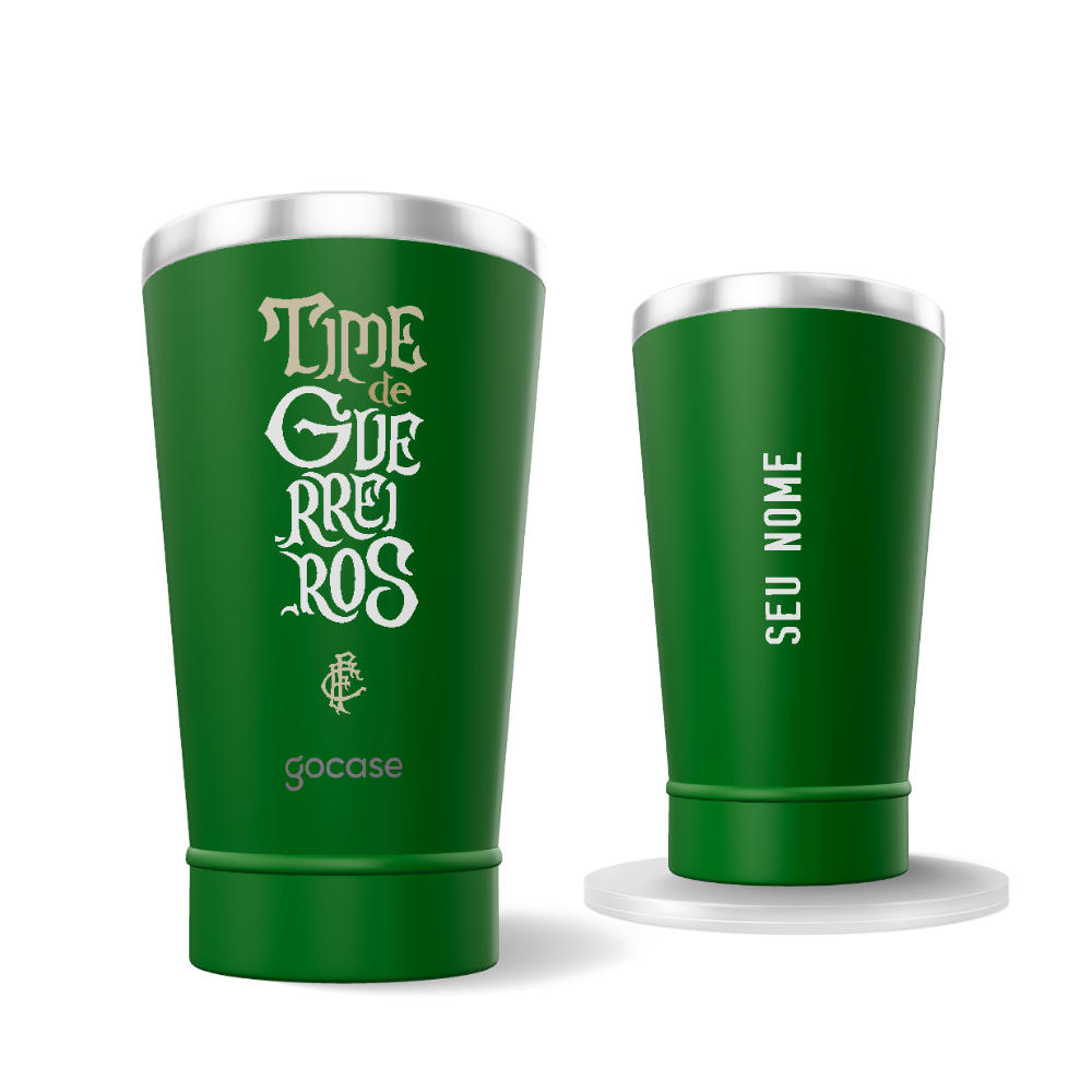 Copo Térmico Cerveja + Ebook - Fluminense - Time de Guerreiros