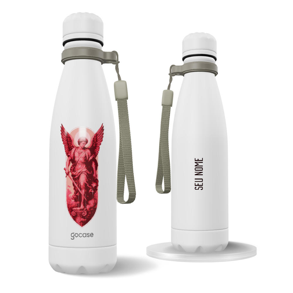 Garrafa Térmica Urban + Ebook - São Miguel Escudo Renascentista Vermelho