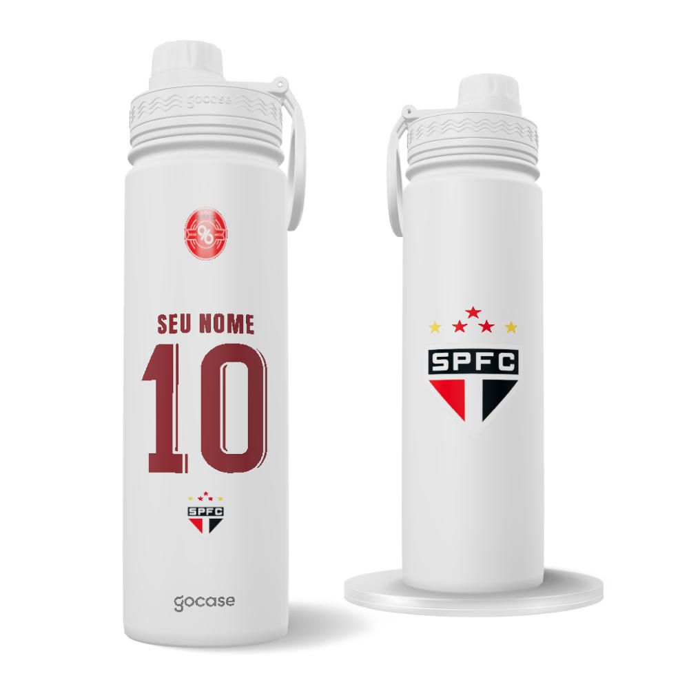 Garrafa Térmica Fresh + Ebook - São Paulo - Uniforme 3 Personalizado - 2026