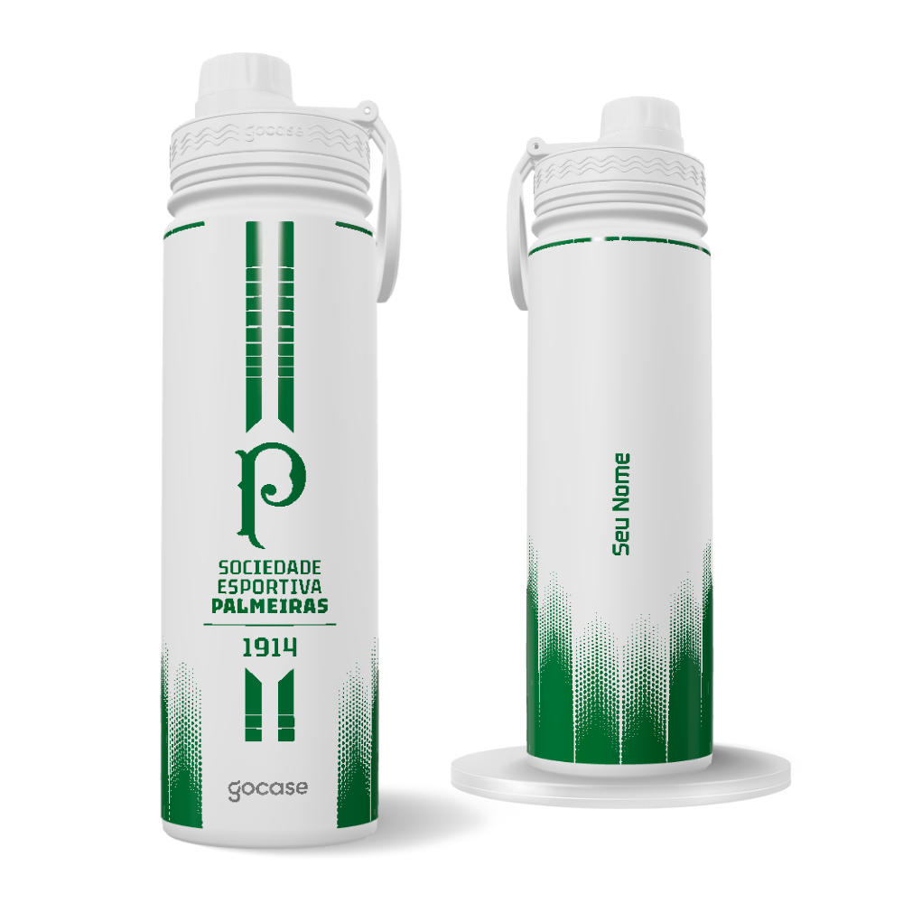 Garrafa Térmica Fresh + Ebook - Palmeiras - Signature