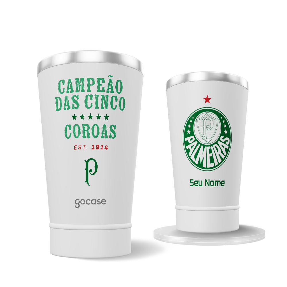Copo Térmico Cerveja + Ebook - Palmeiras - Manifesto Alviverde