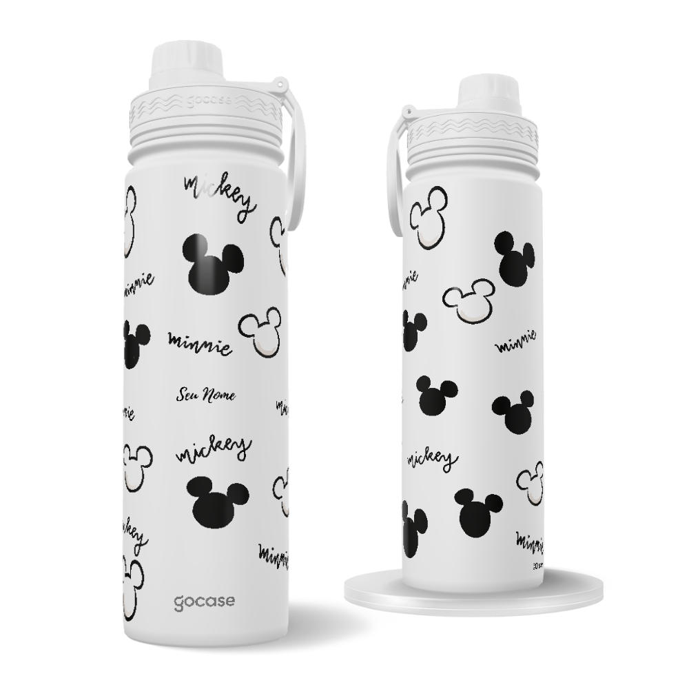 Garrafa Térmica Fresh + Ebook - Mickey - Classic Mouse Pattern