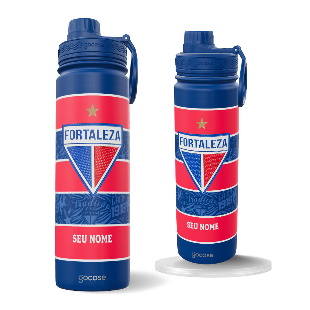 Garrafa Térmica Fresh + Ebook - Fortaleza - Uniforme Tradição - 2024 Escudo