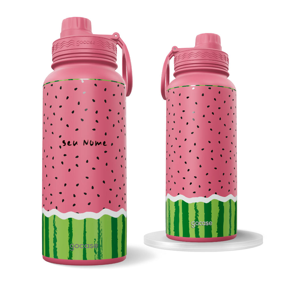 Garrafa Térmica Fresh + Ebook - Melancia