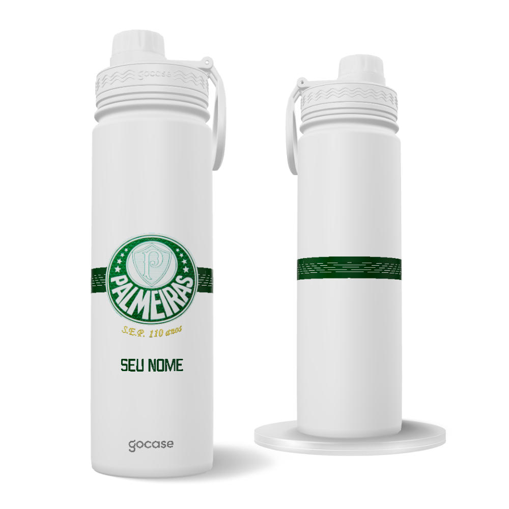 Garrafa Térmica Fresh + Ebook - Palmeiras - Uniforme 1 2024