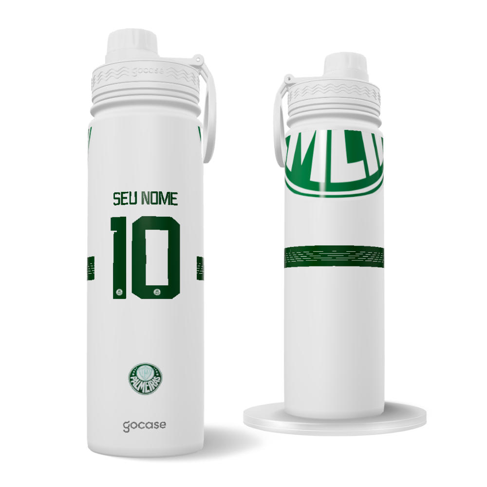 Garrafa Térmica Fresh + Ebook - Palmeiras - Uniforme 1 2024 Personalizado