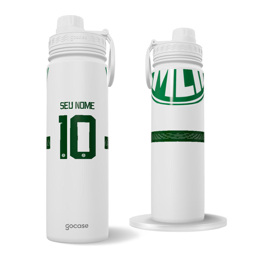 Garrafa Térmica Fresh + Ebook - Palmeiras - Uniforme 1 2024 Personalizado