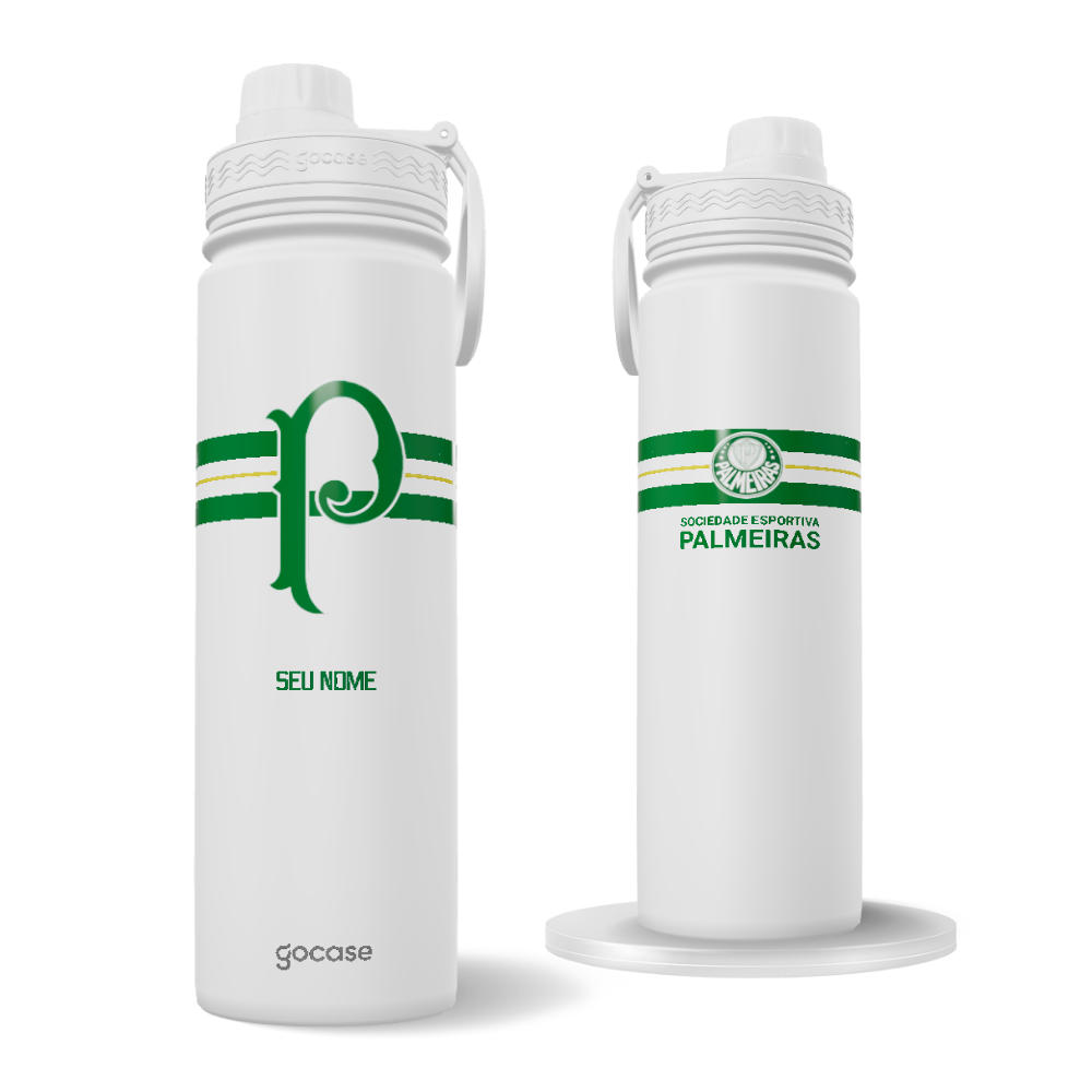 Garrafa Térmica Fresh + Ebook - SE Palmeiras Escudo