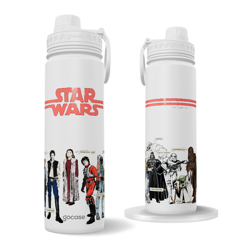 Garrafa Térmica Fresh + Ebook - Star Wars Personagens Garrafa Térmica Fresh + Ebook - Star Wars Personagens