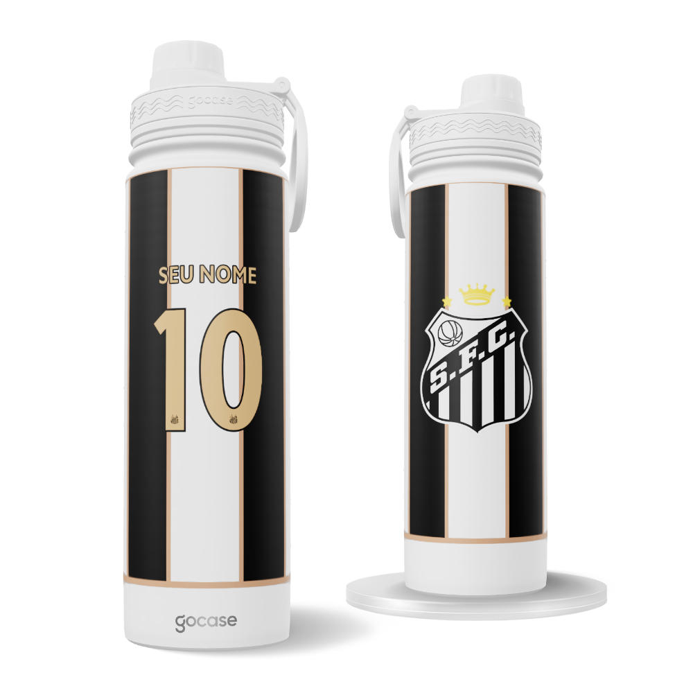 Garrafa Térmica Fresh + Ebook - Santos - Costas Personalizado
