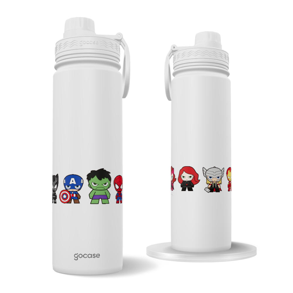 Garrafa Térmica Fresh + Ebook - Marvel - Cute Comic