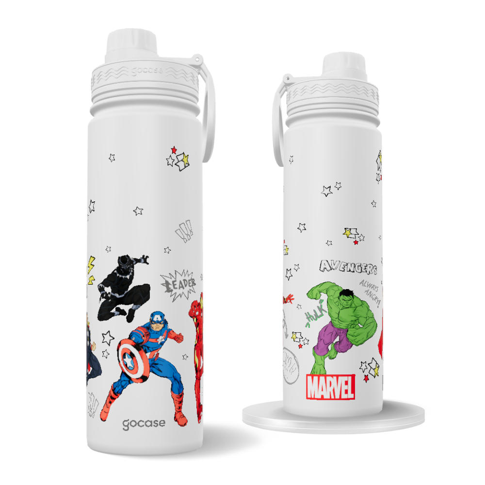 Garrafa Térmica Fresh + Ebook - Marvel - Avengers