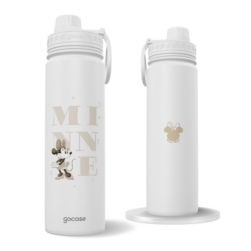 Garrafa Térmica Fresh + Ebook - Minnie Lettering