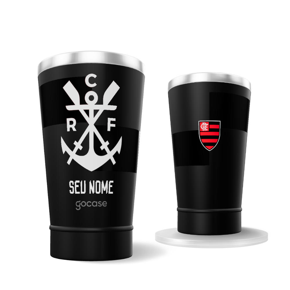 Copo Térmico Cerveja - Flamengo Escudo Naútico Vinho