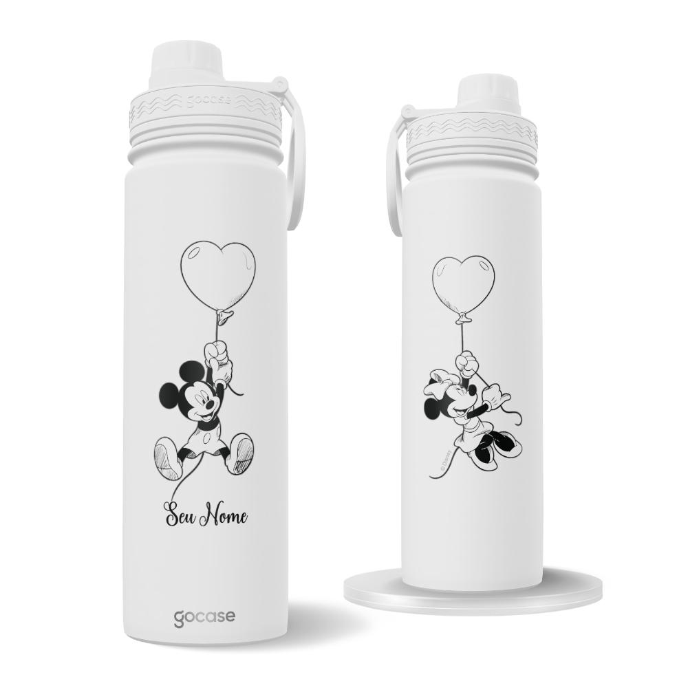 Garrafa Térmica Fresh + Ebook - Mickey & Minnie Balloon
