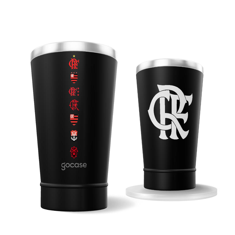 Copo Térmico Cerveja - Flamengo - Escudos Vintage
