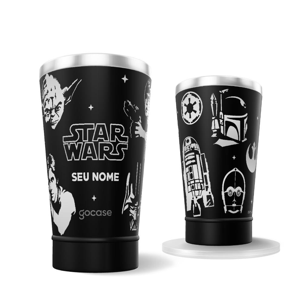 Copo Térmico Cerveja - Star Wars - Grey Silhouettes