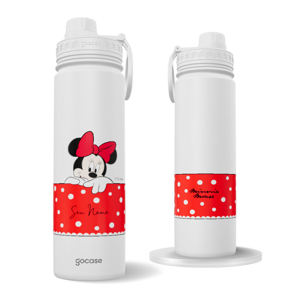 Garrafa Térmica Fresh + Ebook - Minnie Bolsinho