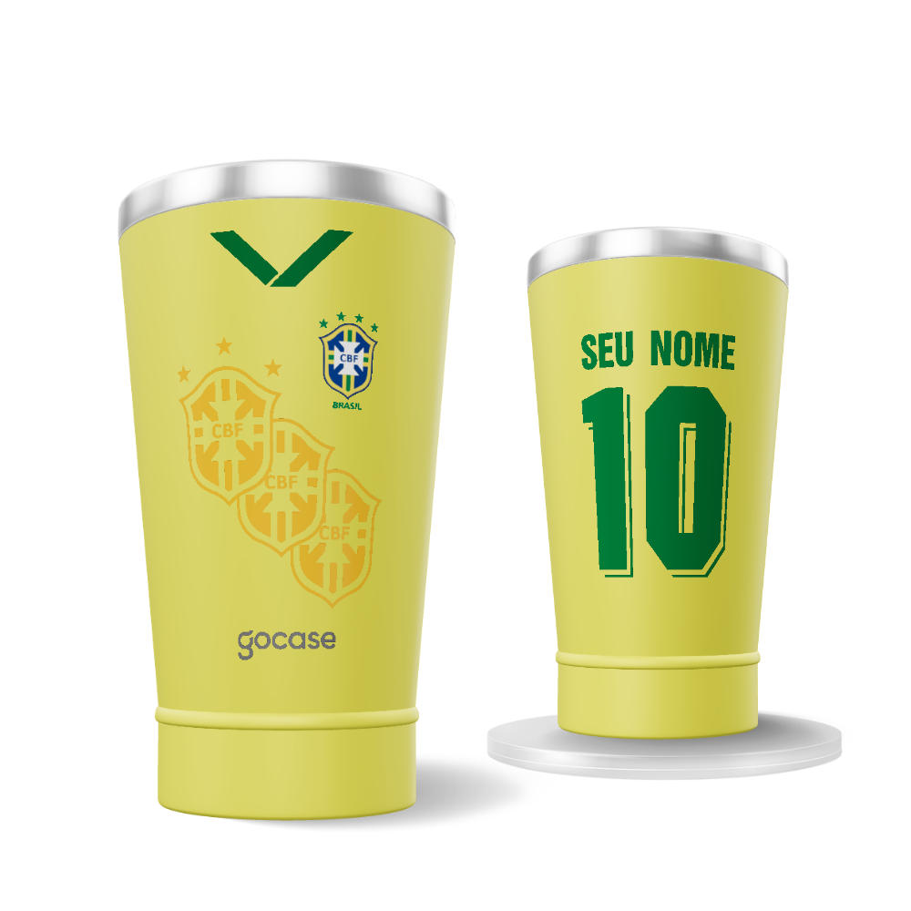 Copo Térmico Cerveja - CBF - Uniforme 1994 - Personalizado