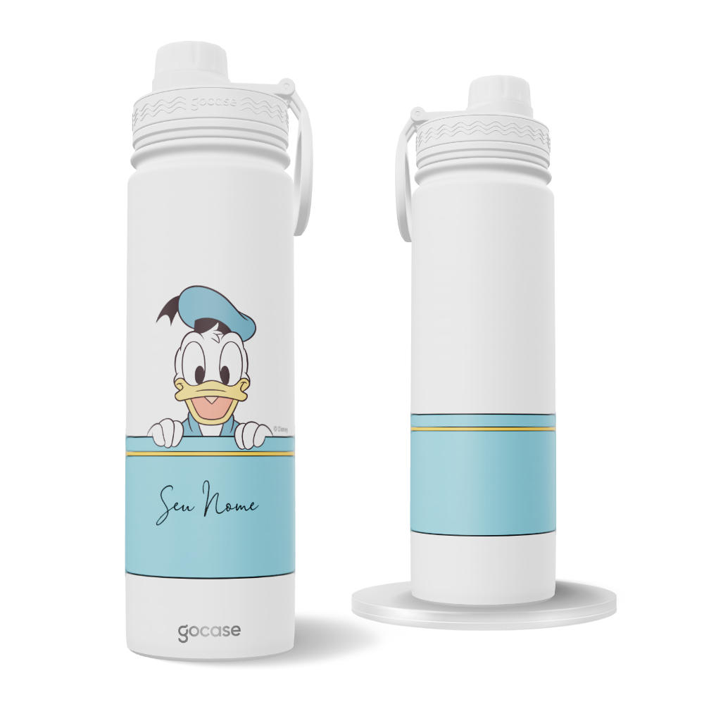 Garrafa Térmica Fresh + Ebook - Pato Donald Bolsinho