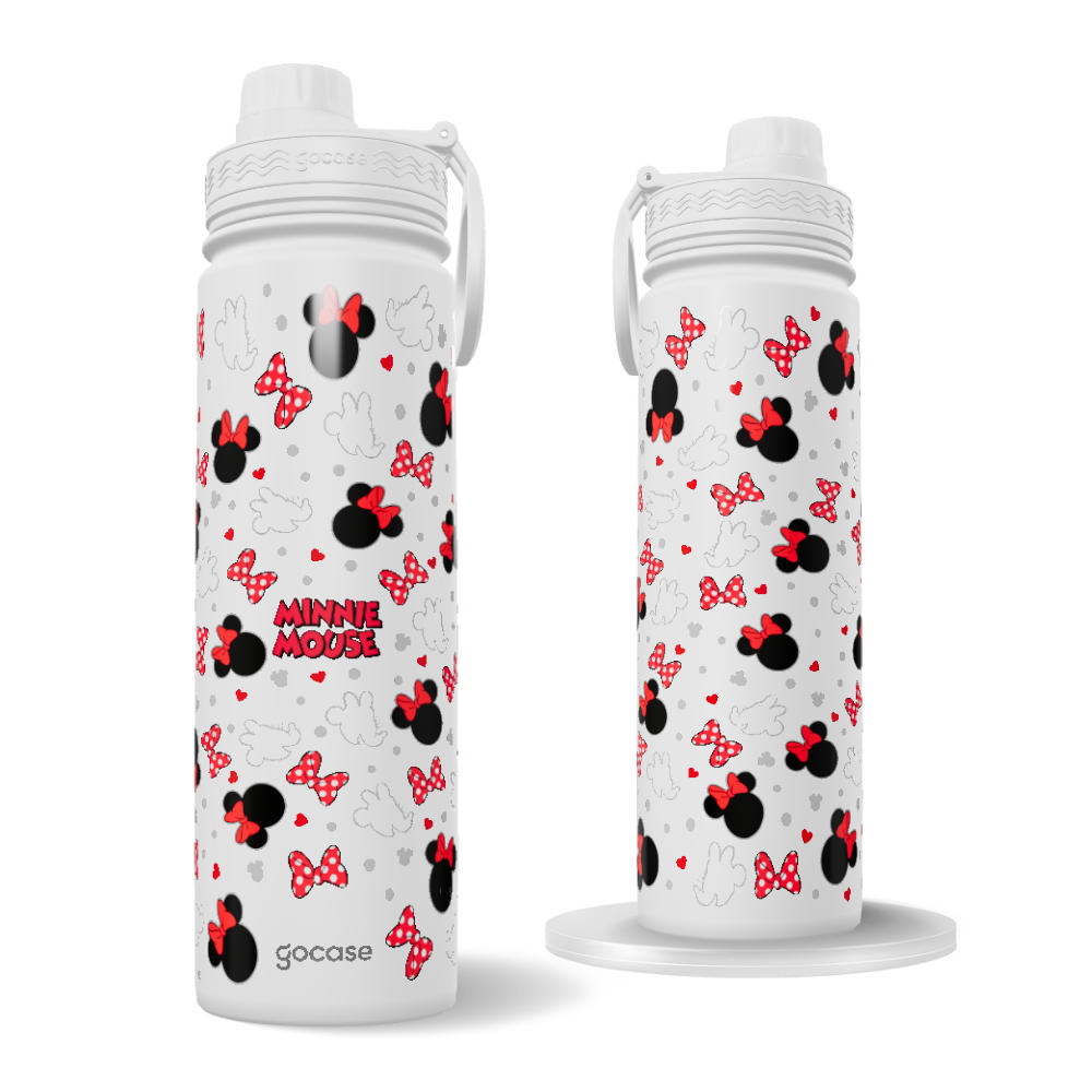 Garrafa Térmica Fresh + Ebook - Minnie Mouse Icons