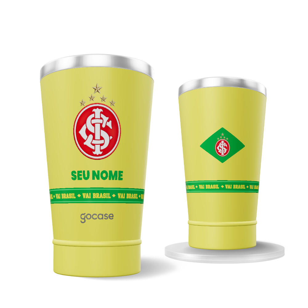 Copo Térmico Cerveja - Internacional - Brasil Core