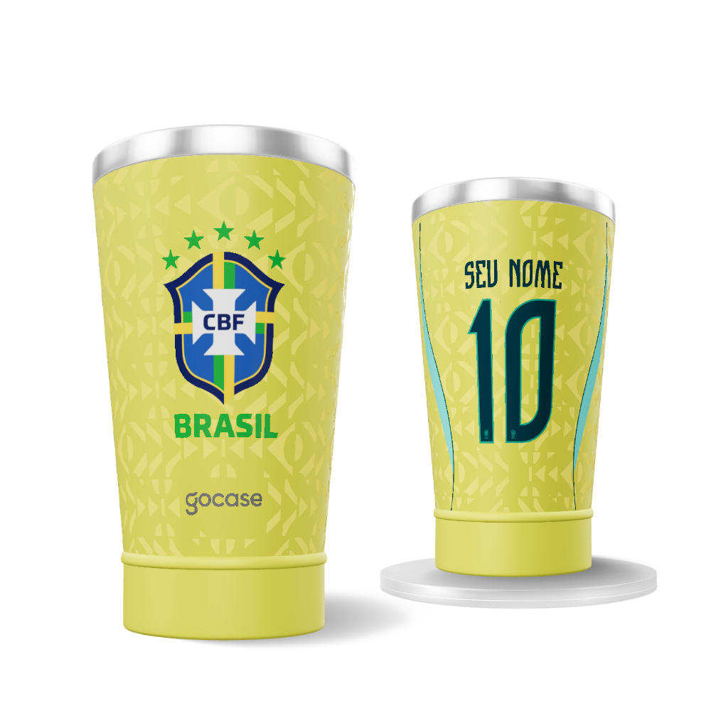 Copo Térmico Cerveja - CBF - Uniforme 01 Personalizado