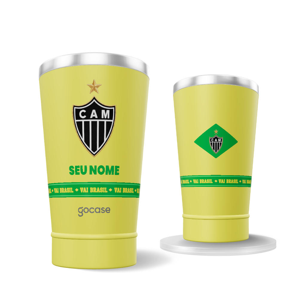 Copo Térmico Cerveja - Atlético Mineiro - Brasil Core
