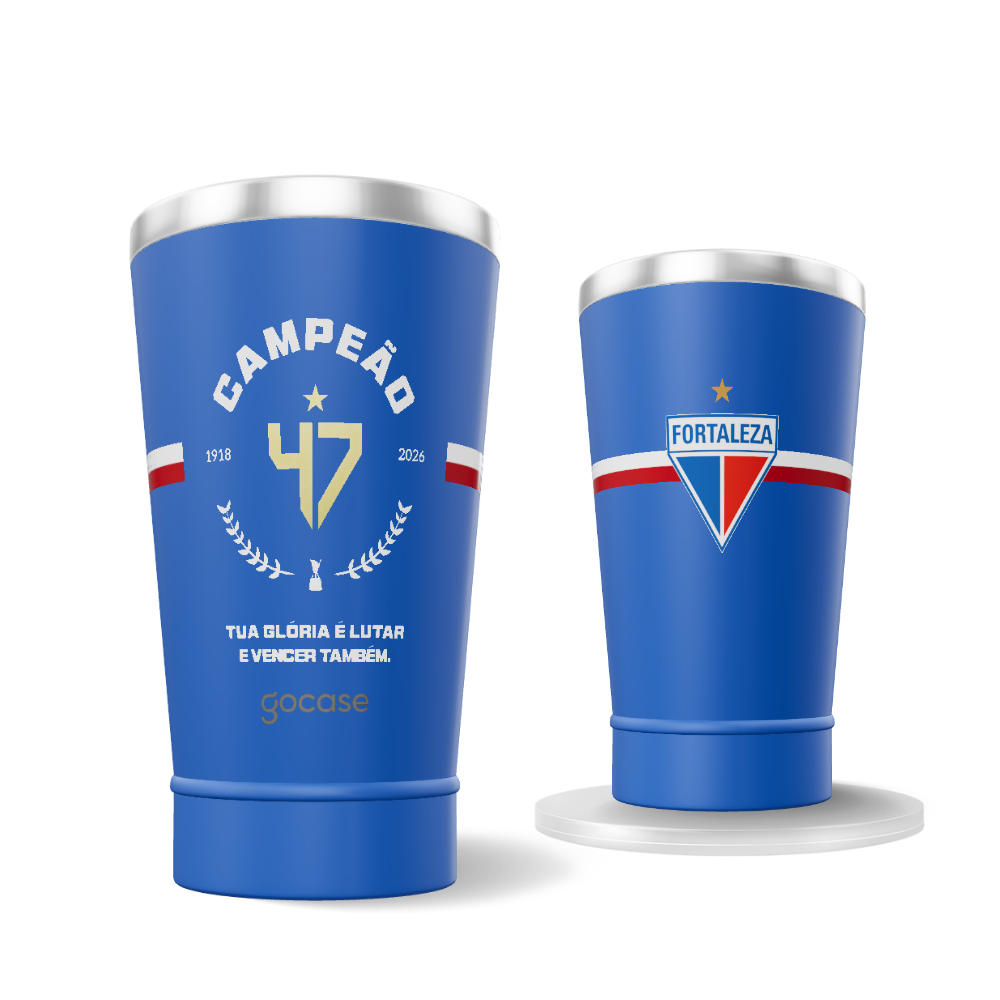 Copo Térmico Cerveja - Fortaleza Campeão Cearense - Selo