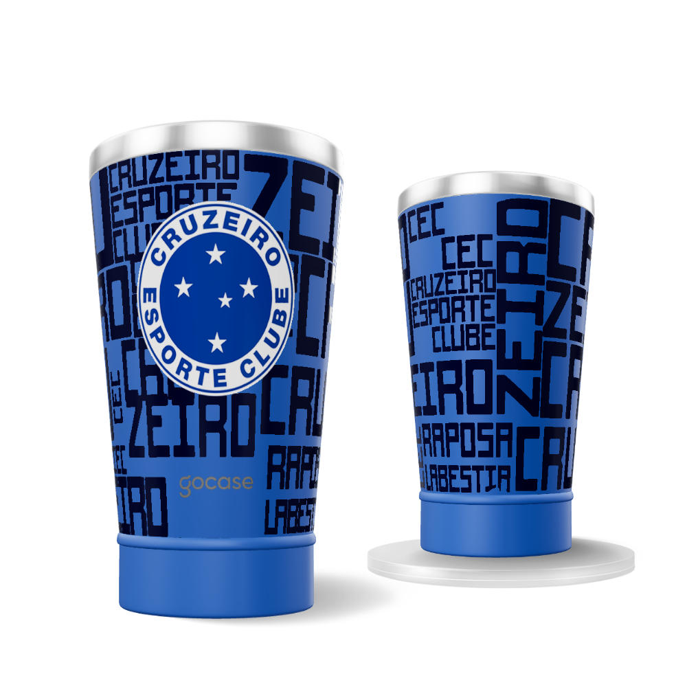 Copo Térmico Cerveja - Cruzeiro - White Logo
